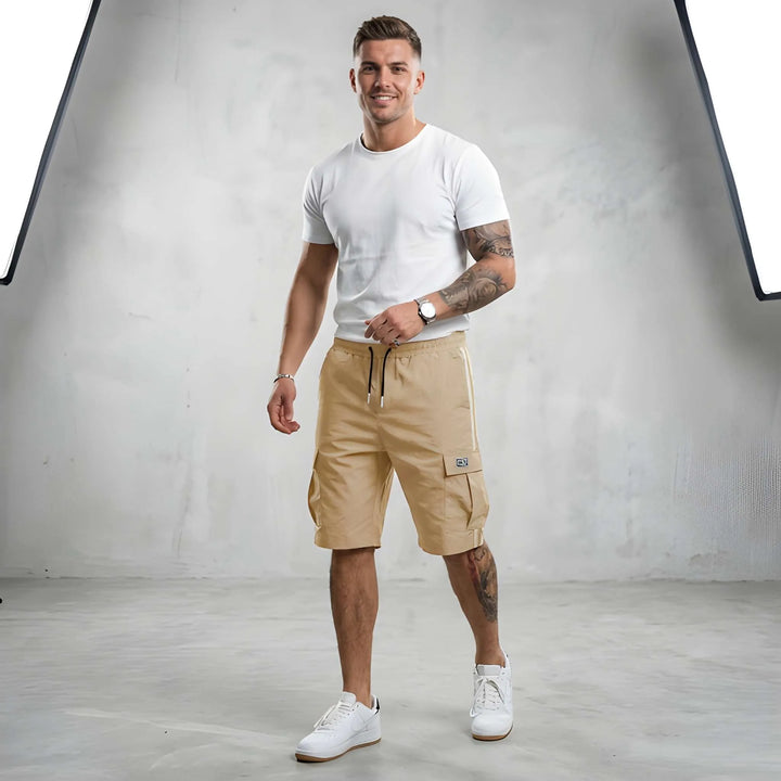 Herren Kurze Baggy Shorts mit Gummibund