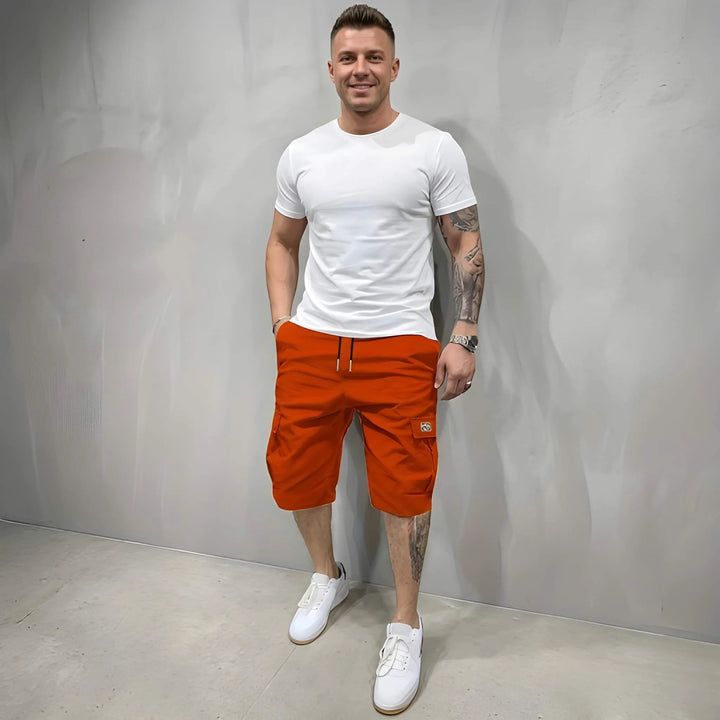 Herren Kurze Baggy Shorts mit Gummibund