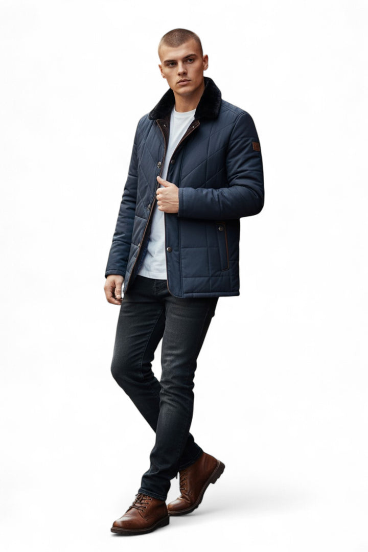 Herren Stepp Jacke | Warm