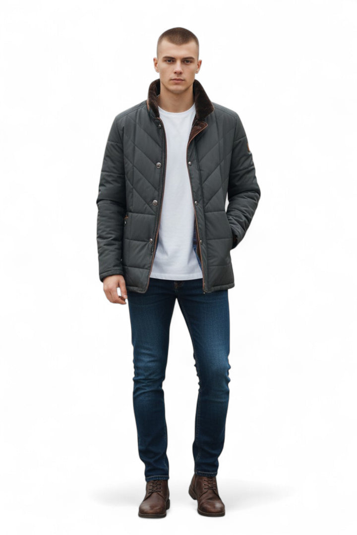 Herren Stepp Jacke | Warm