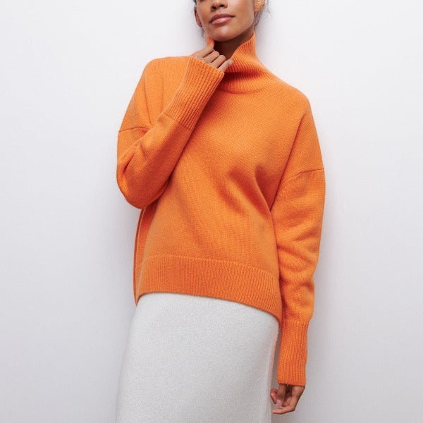 Damen Rollkragen Pullover | Warm