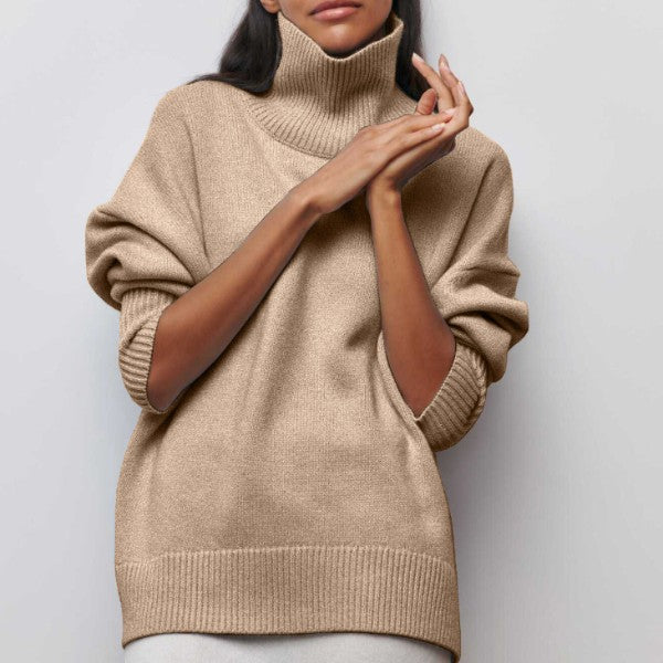 Damen Rollkragen Pullover | Warm