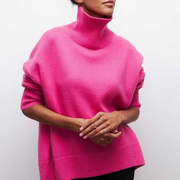 Damen Rollkragen Pullover | Warm