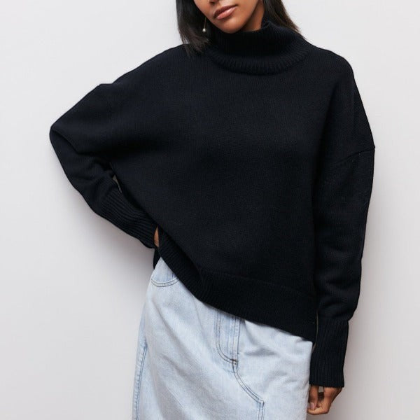 Damen Rollkragen Pullover | Warm
