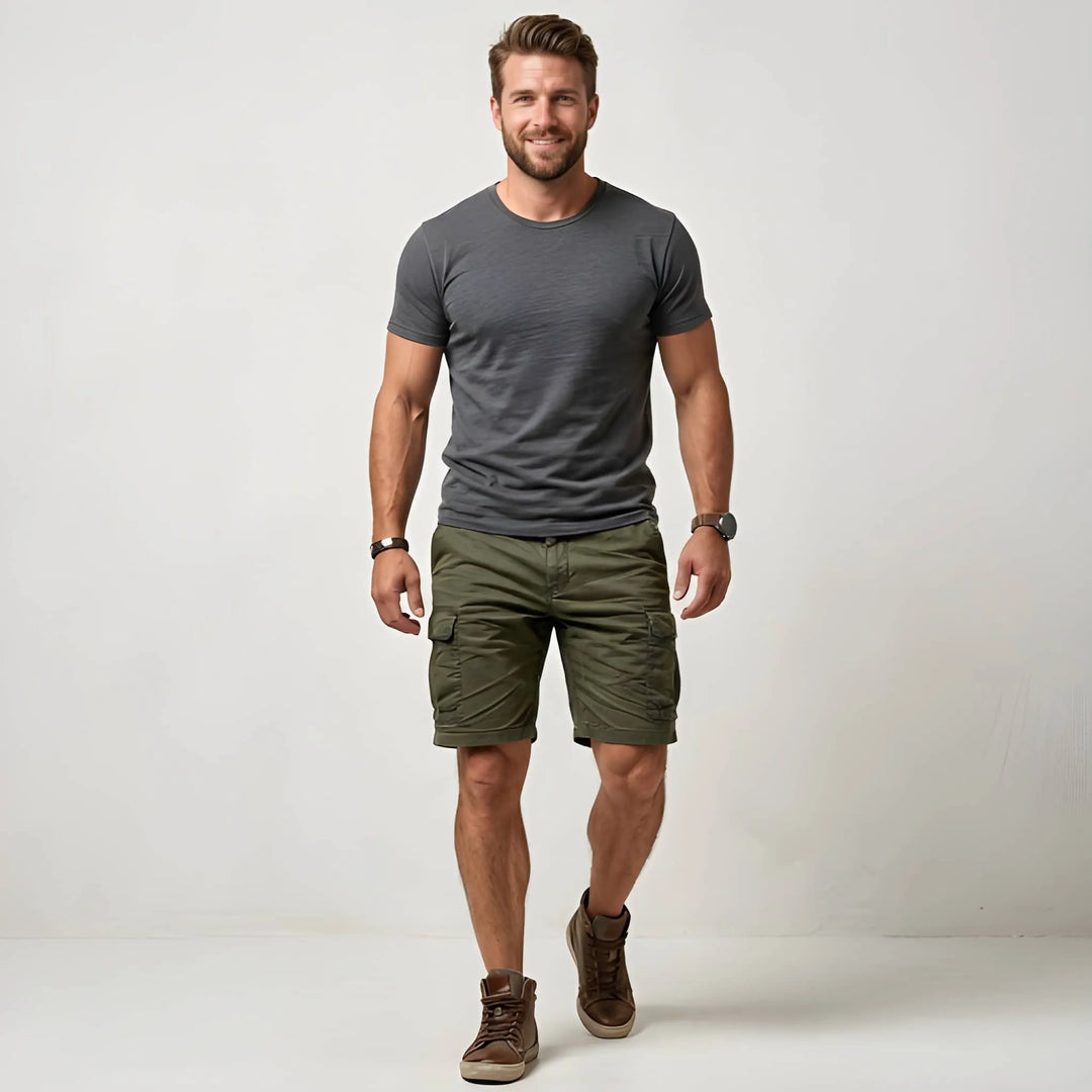 Herren shorts mit Knopf