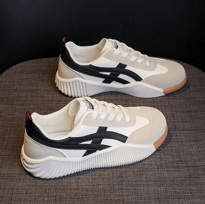 Damen Bequeme Sneaker | Beige