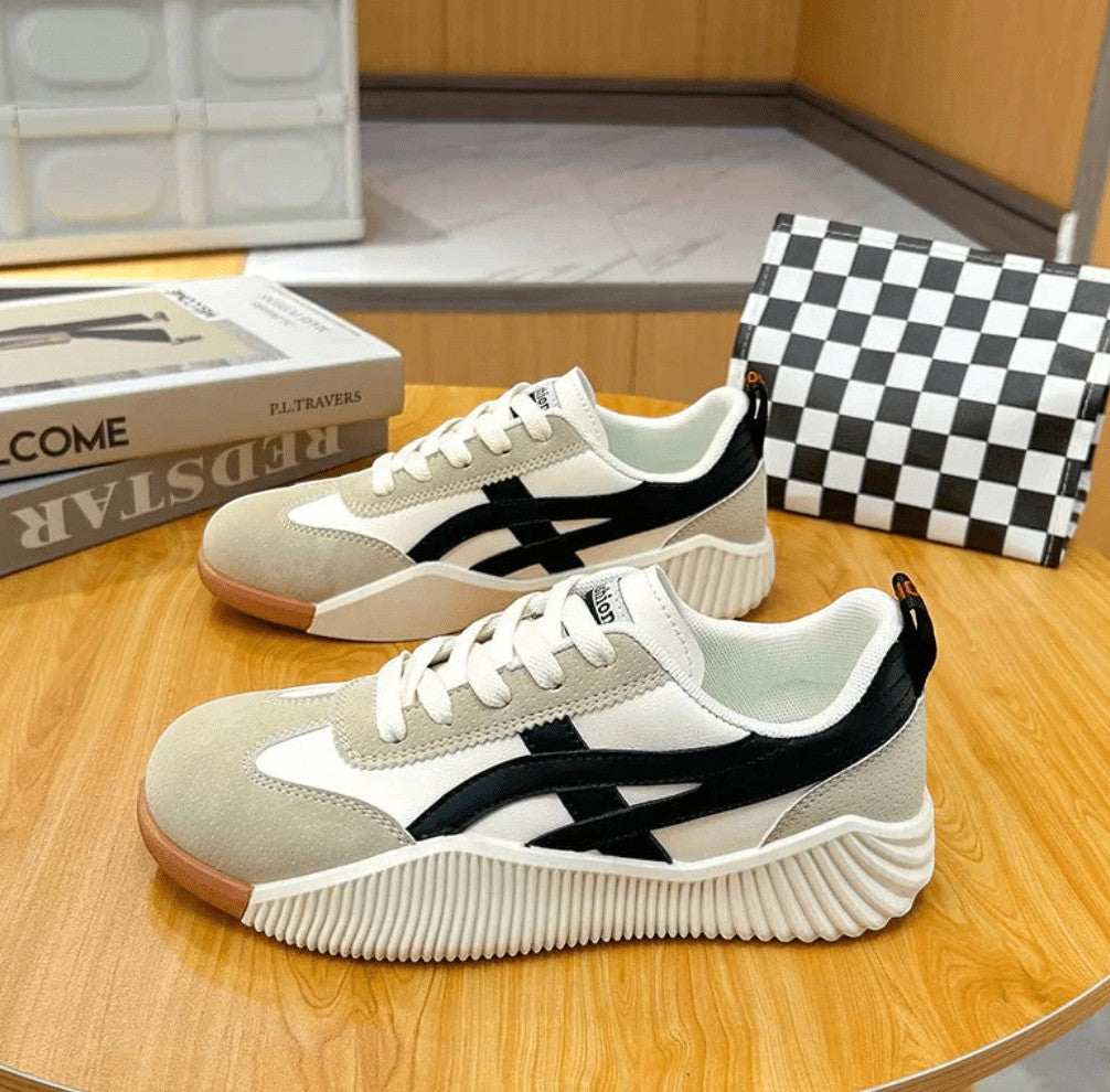 Damen Bequeme Sneaker | Beige