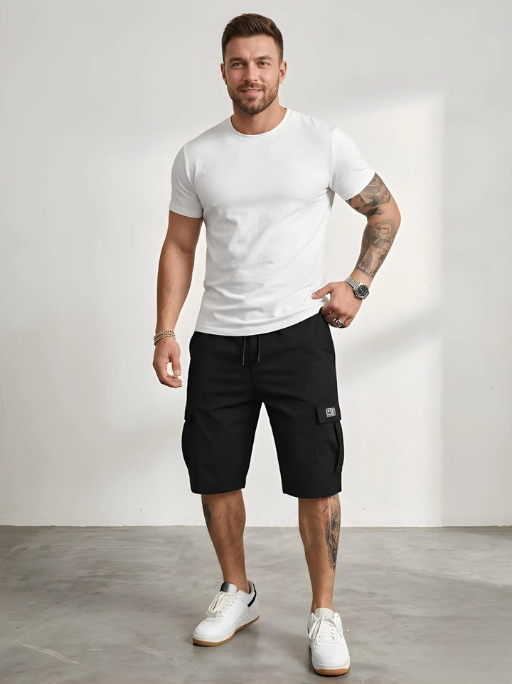 Herren Kurze Baggy Shorts mit Gummibund